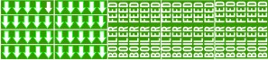 BOILER FEED - PIPE MARKER WITH ARROWS