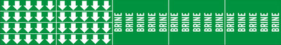 BRINE - PIPE MARKER WITH ARROWS