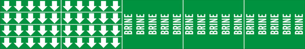 BRINE - PIPE MARKER WITH ARROWS