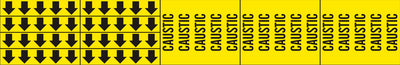 CAUSTIC - PIPE MARKER WITH ARROWS