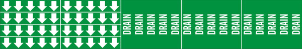 DRAIN - PIPE MARKER WITH ARROWS