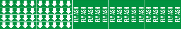 FLY ASH - PIPE MARKER WITH ARROWS