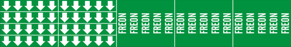 FREON - PIPE MARKER WITH ARROWS