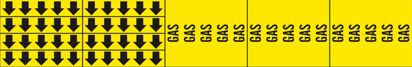 GAS - PIPE MARKER WITH ARROWS