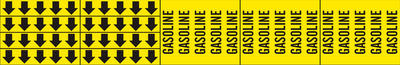 GASOLINE - PIPE MARKER WITH ARROWS