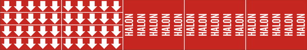 HALON - PIPE MARKER WITH ARROWS