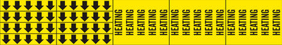 HEATING - PIPE MARKER WITH ARROWS