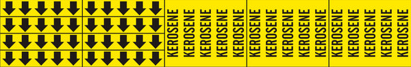KEROSENE - PIPE MARKER WITH ARROWS