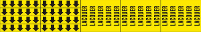LACQUER - PIPE MARKER WITH ARROWS