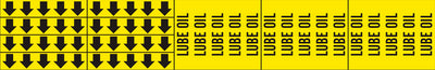 LUBE OIL - PIPE MARKER WITH ARROWS