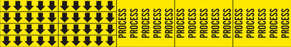 PROCESS - PIPE MARKER WITH ARROWS