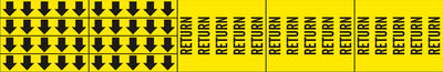 RETURN - PIPE MARKER WITH ARROWS