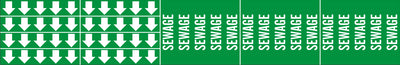 SEWAGE - PIPE MARKER WITH ARROWS