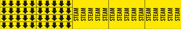 STEAM - PIPE MARKER WITH ARROWS