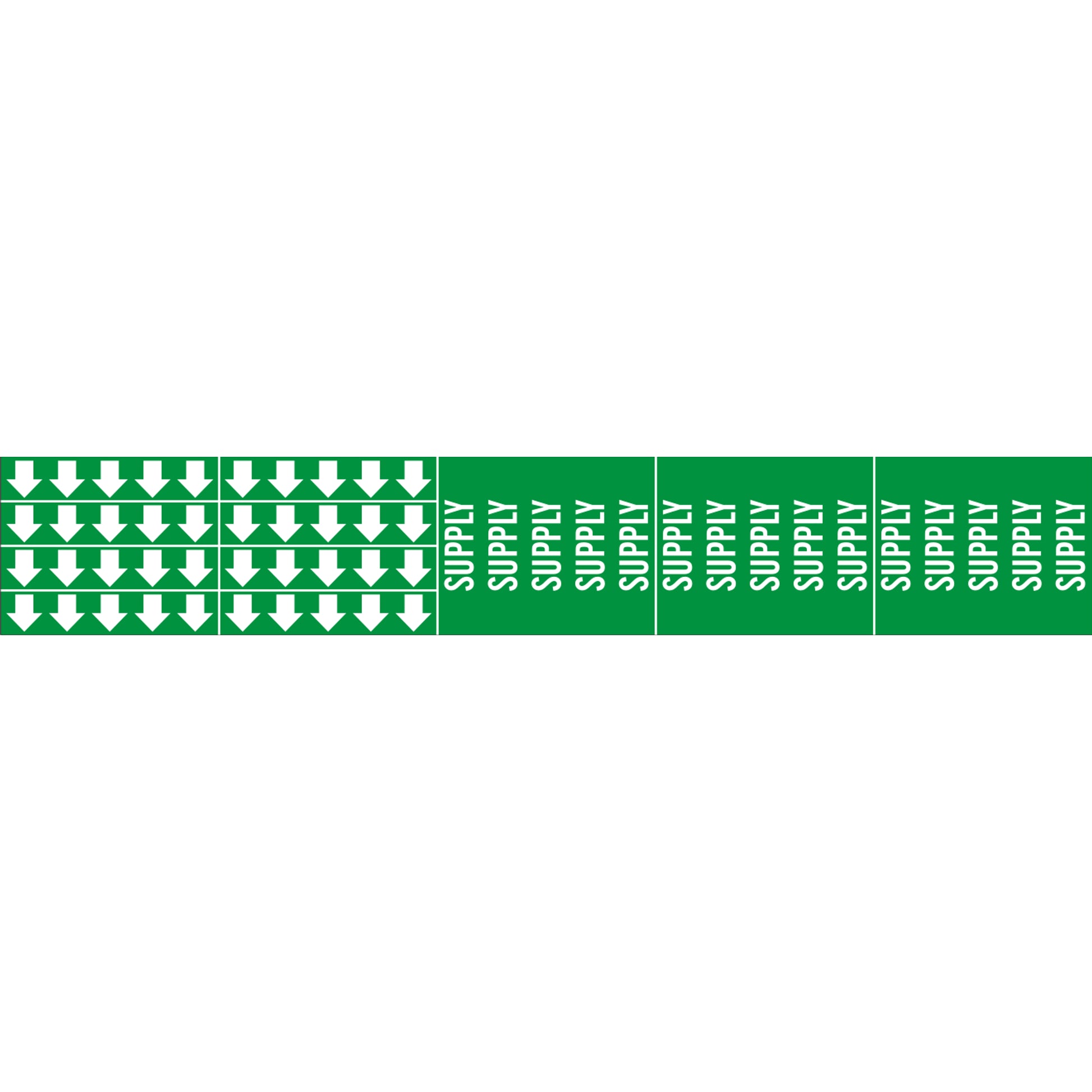 SUPPLY - PIPE MARKER WITH ARROWS - SUPPLY - PIPE MARKER WITH ARROWS, 2.25X13.5, Adhesive Vinyl