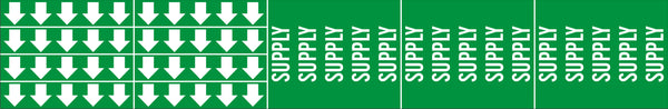 SUPPLY - PIPE MARKER WITH ARROWS
