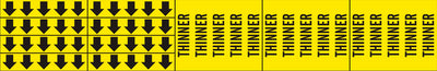 THINNER - PIPE MARKER WITH ARROWS