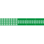 WATER - PIPE MARKER WITH ARROWS - WATER - PIPE MARKER WITH ARROWS, 2.25X13.5, Adhesive Vinyl