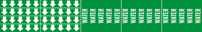 WATER - PIPE MARKER WITH ARROWS