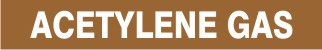 ACETYLENE GAS - PIPE MARKER