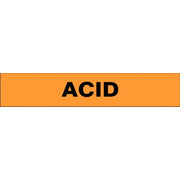 ACID - PIPE MARKER - ACID - PIPE MARKER, 1.125X8, Adhesive Vinyl