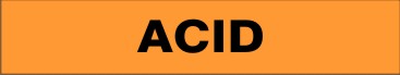 ACID - PIPE MARKER
