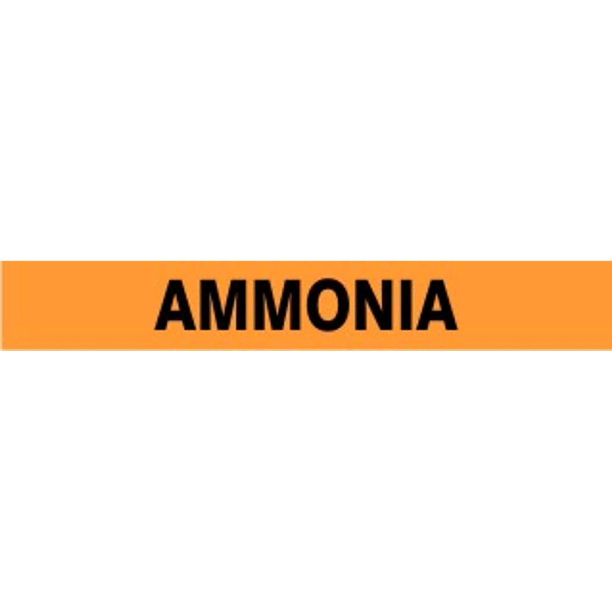 AMMONIA - PIPE MARKER - AMMONIA - PIPE MARKER, 3X24, Adhesive Vinyl