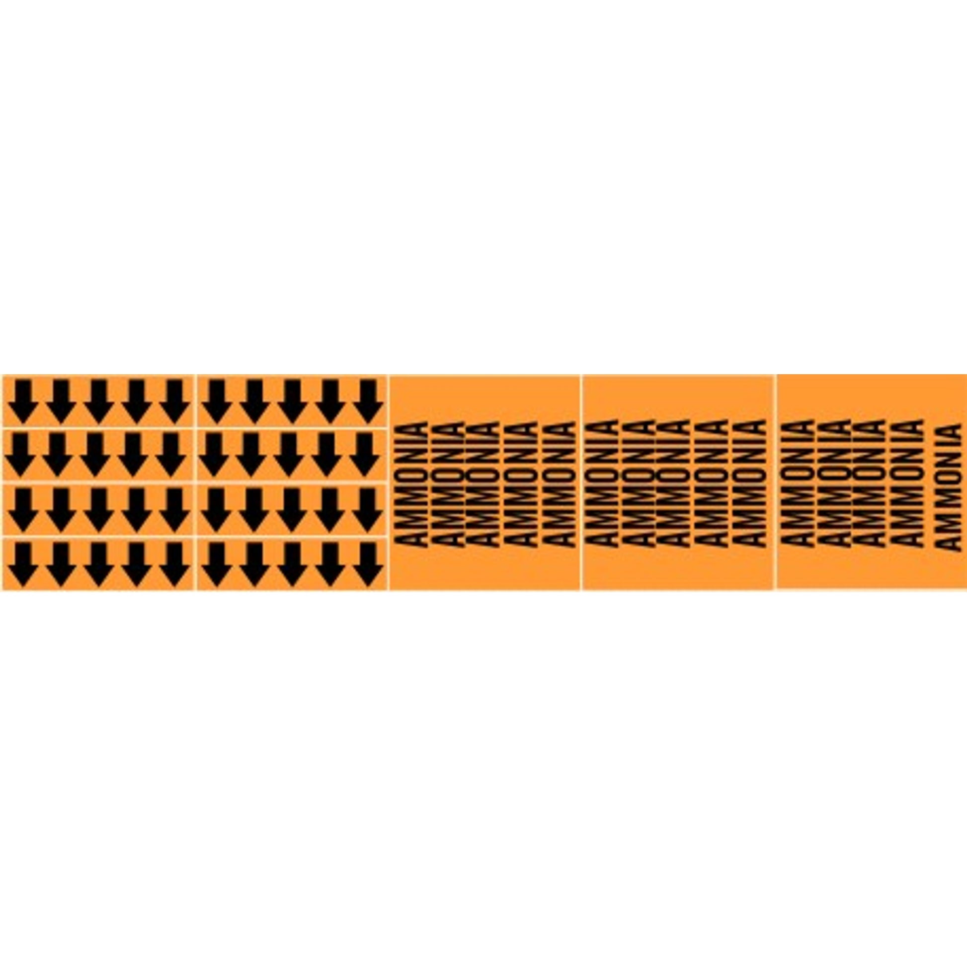 AMMONIA - PIPE MARKER - AMMONIA - PIPE MARKER, 2.25X13.5, Adhesive Vinyl