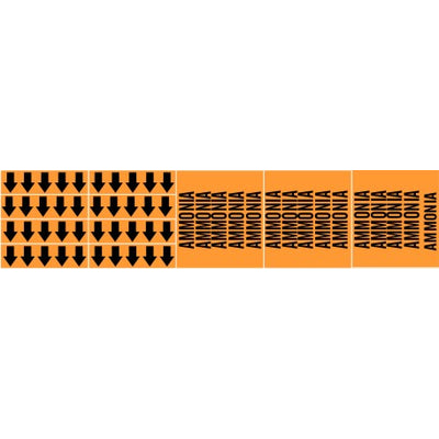AMMONIA - PIPE MARKER - AMMONIA - PIPE MARKER, 2.25X13.5, Adhesive Vinyl