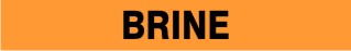 BRINE - PIPE MARKER