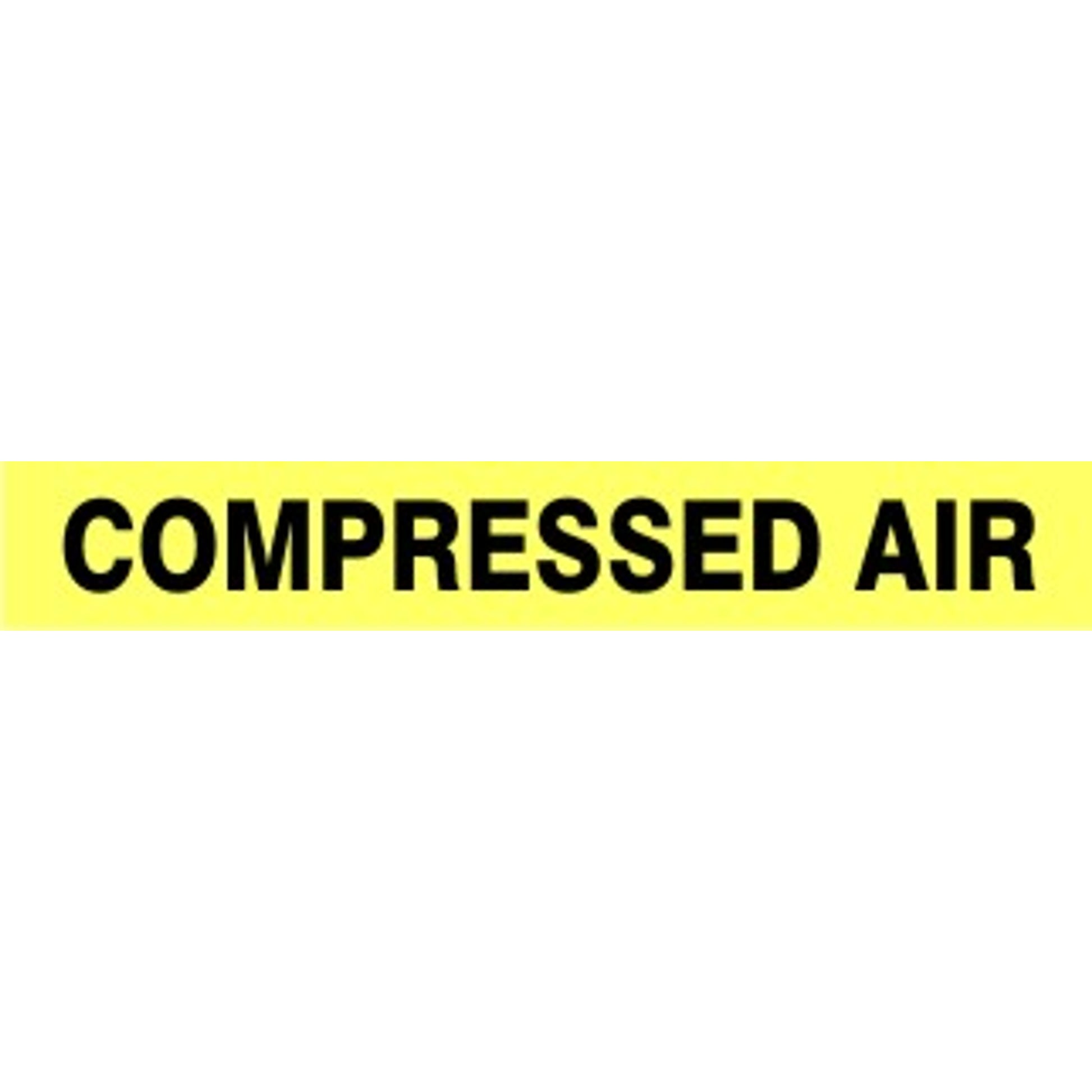 COMPRESSED AIR - PIPE MARKER - COMPRESSED AIR - PIPE MARKER, 2.25X12, Adhesive Vinyl