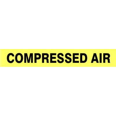 COMPRESSED AIR - PIPE MARKER - COMPRESSED AIR - PIPE MARKER, 2.25X12, Adhesive Vinyl