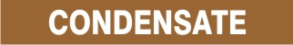 CONDENSATE - PIPE MARKER