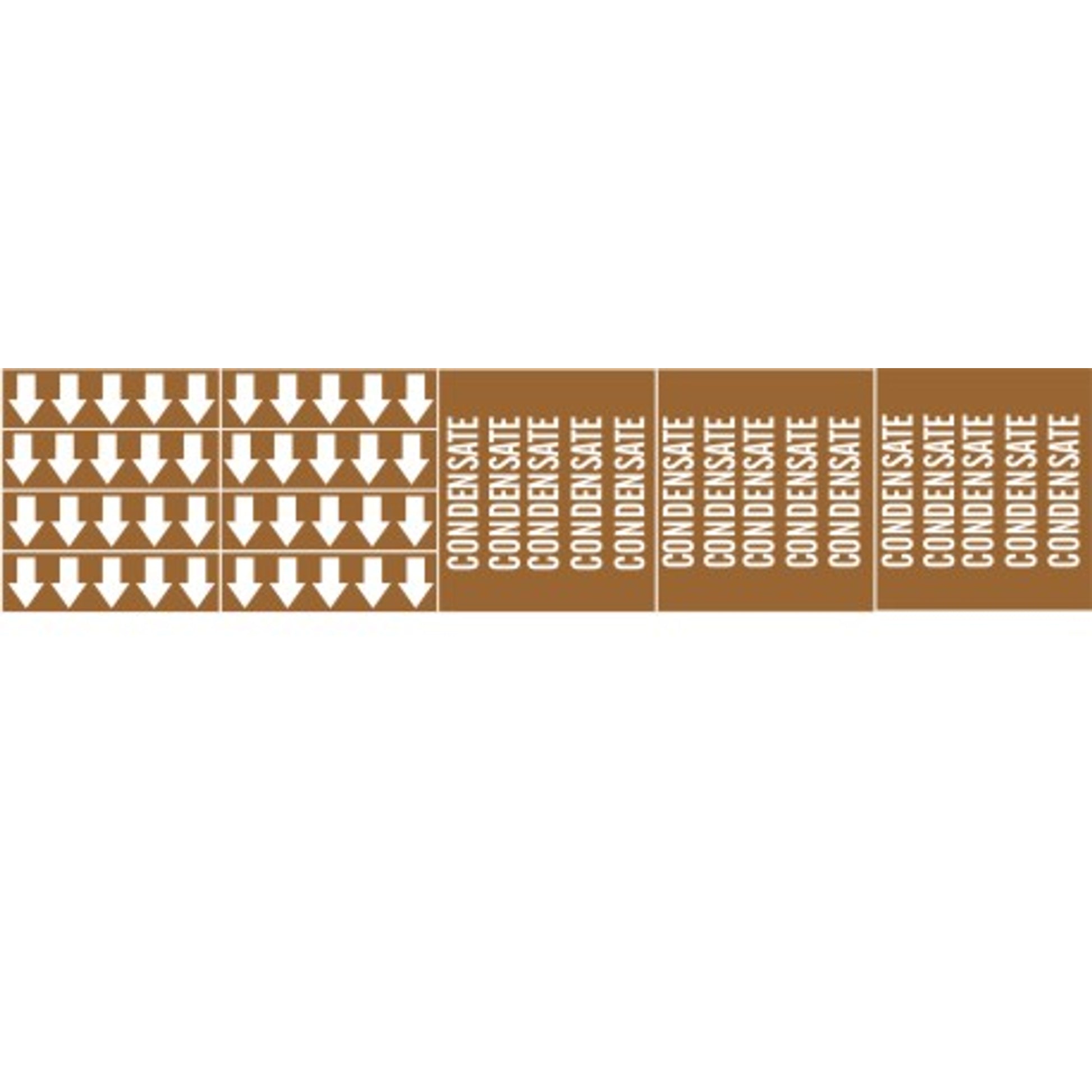 CONDENSATE - PIPE MARKER WITH ARROWS - CONDENSATE - PIPE MARKER WITH ARROWS, 2.25X13.5, Adhesive Vinyl