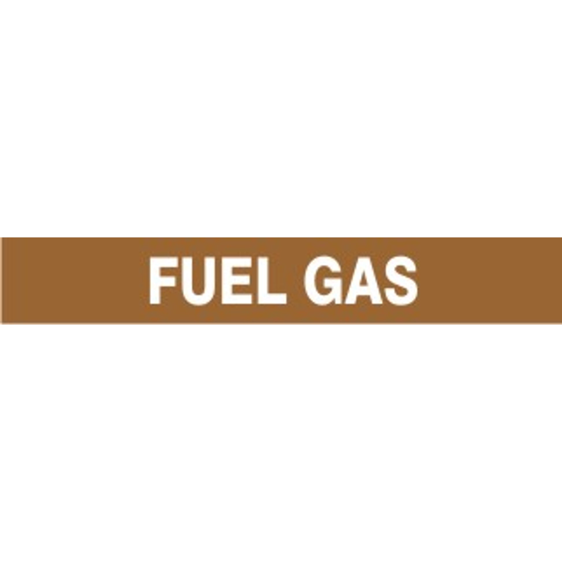 FUEL GAS - PIPE MARKER - FUEL GAS - PIPE MARKER, 3X24, Adhesive Vinyl