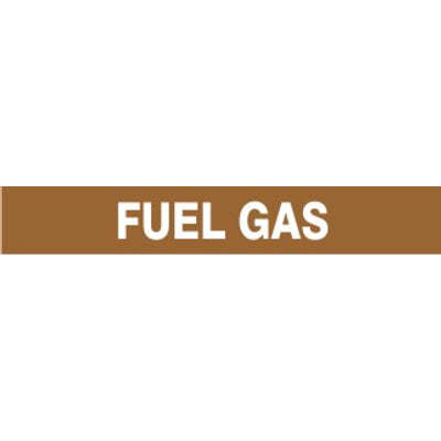 FUEL GAS - PIPE MARKER - FUEL GAS - PIPE MARKER, 3X24, Adhesive Vinyl