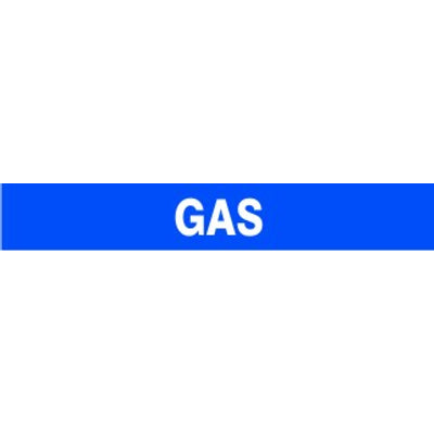 GAS - PIPE MARKER - GAS - PIPE MARKER, 3X24, Adhesive Vinyl