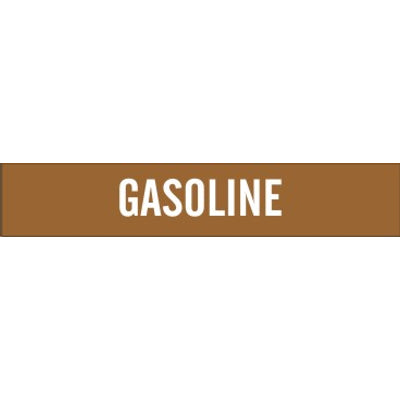 GASOLINE - PIPE MARKER - GASOLINE - PIPE MARKER, 3X24, Adhesive Vinyl
