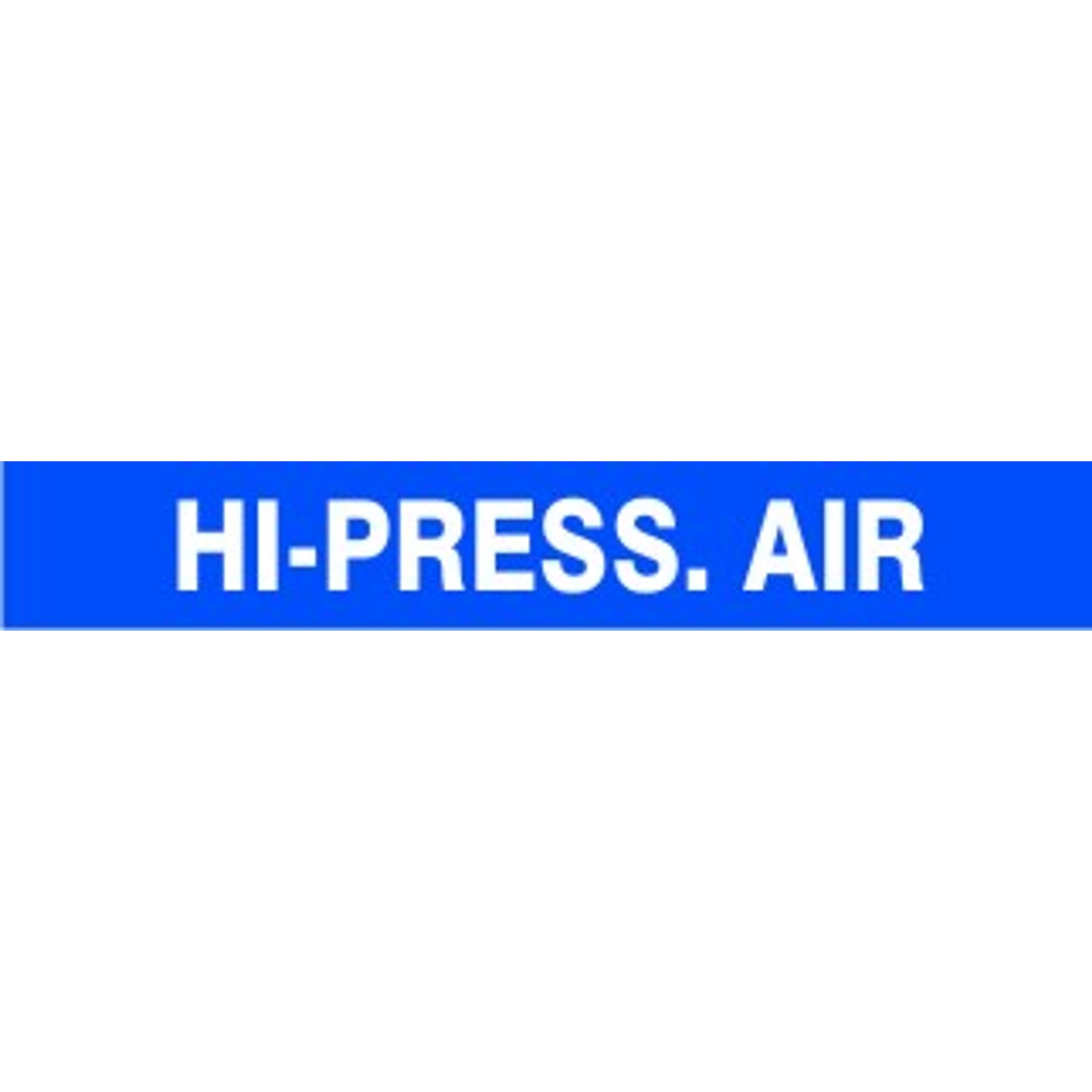 HI-PRESS. AIR - PIPE MARKER - HI-PRESS. AIR - PIPE MARKER, 3X24, Adhesive Vinyl