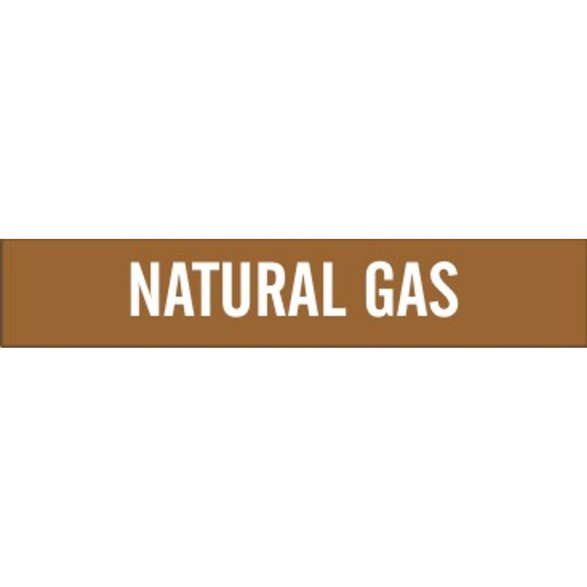 NATURAL GAS - PIPE MARKER - NATURAL GAS - PIPE MARKER, 3X24, Adhesive Vinyl