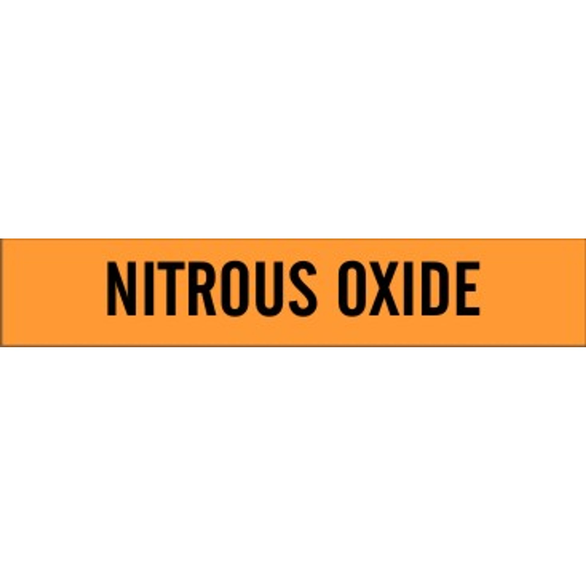 NITROUS OXIDE - PIPE MARKER - NITROUS OXIDE - PIPE MARKER, 3X24, Adhesive Vinyl