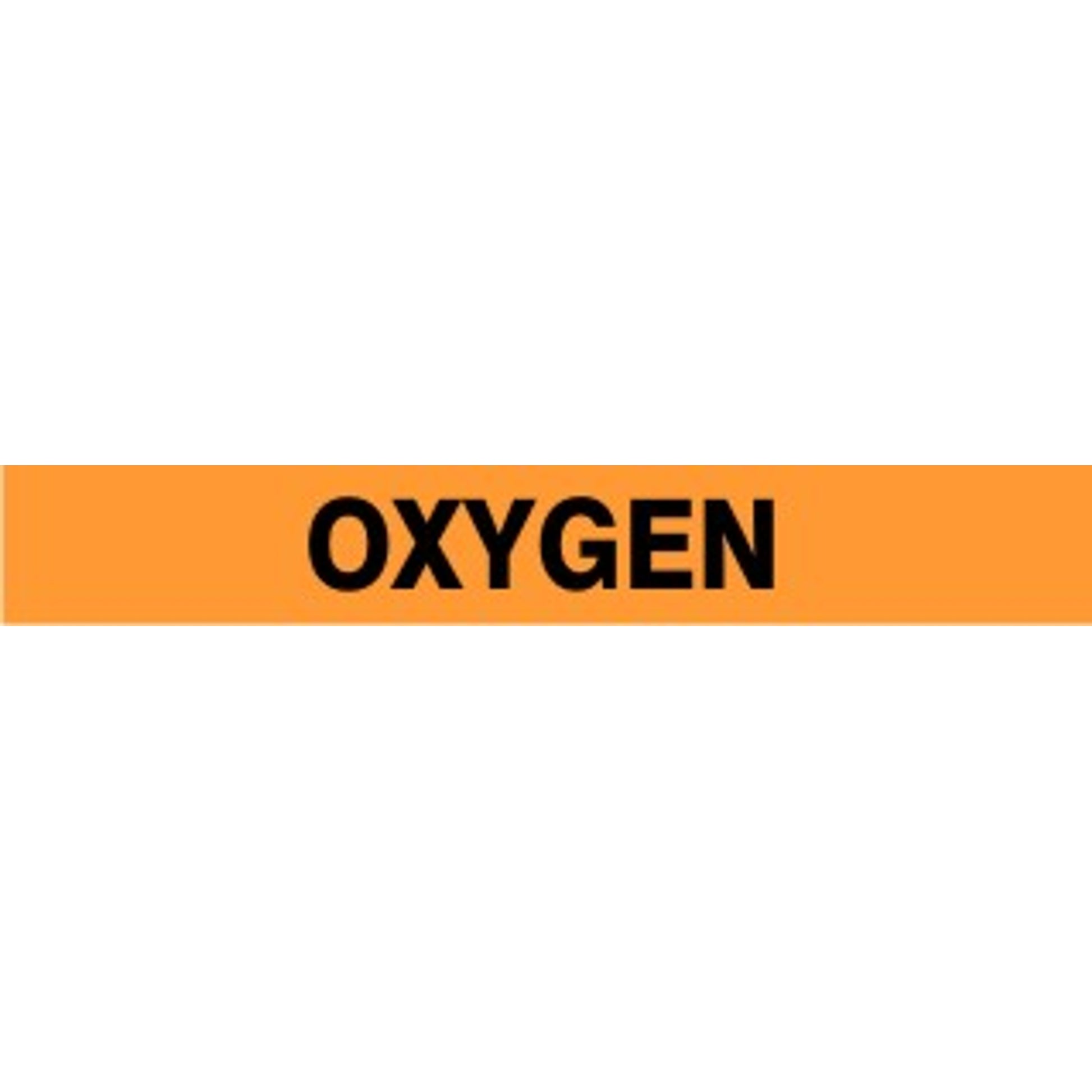 OXYGEN - PIPE MARKER - OXYGEN - PIPE MARKER, 3X24, Adhesive Vinyl