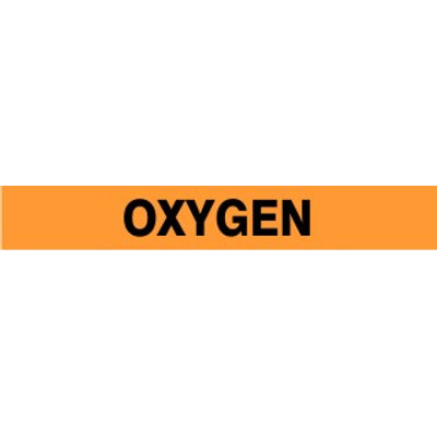 OXYGEN - PIPE MARKER - OXYGEN - PIPE MARKER, 3X24, Adhesive Vinyl
