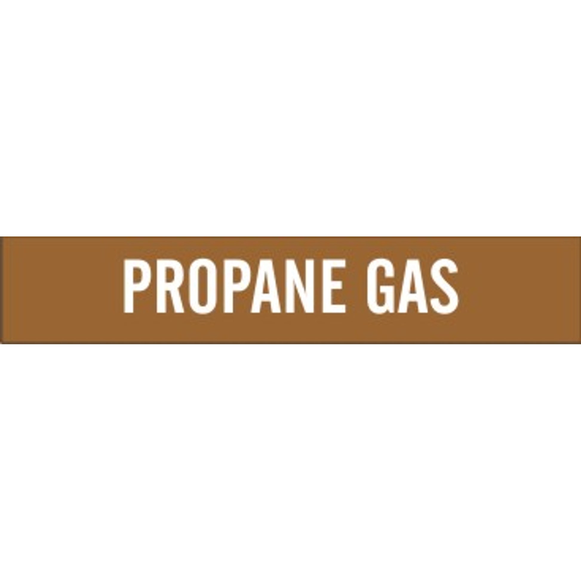 PROPANE GAS - PIPE MARKER - PROPANE GAS - PIPE MARKER, 3X24, Adhesive Vinyl