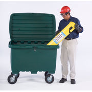 UltraTech International Utility Box 15 cubic foot capacity  8" pneumatic wheels Forest Green Forest Green - 0866