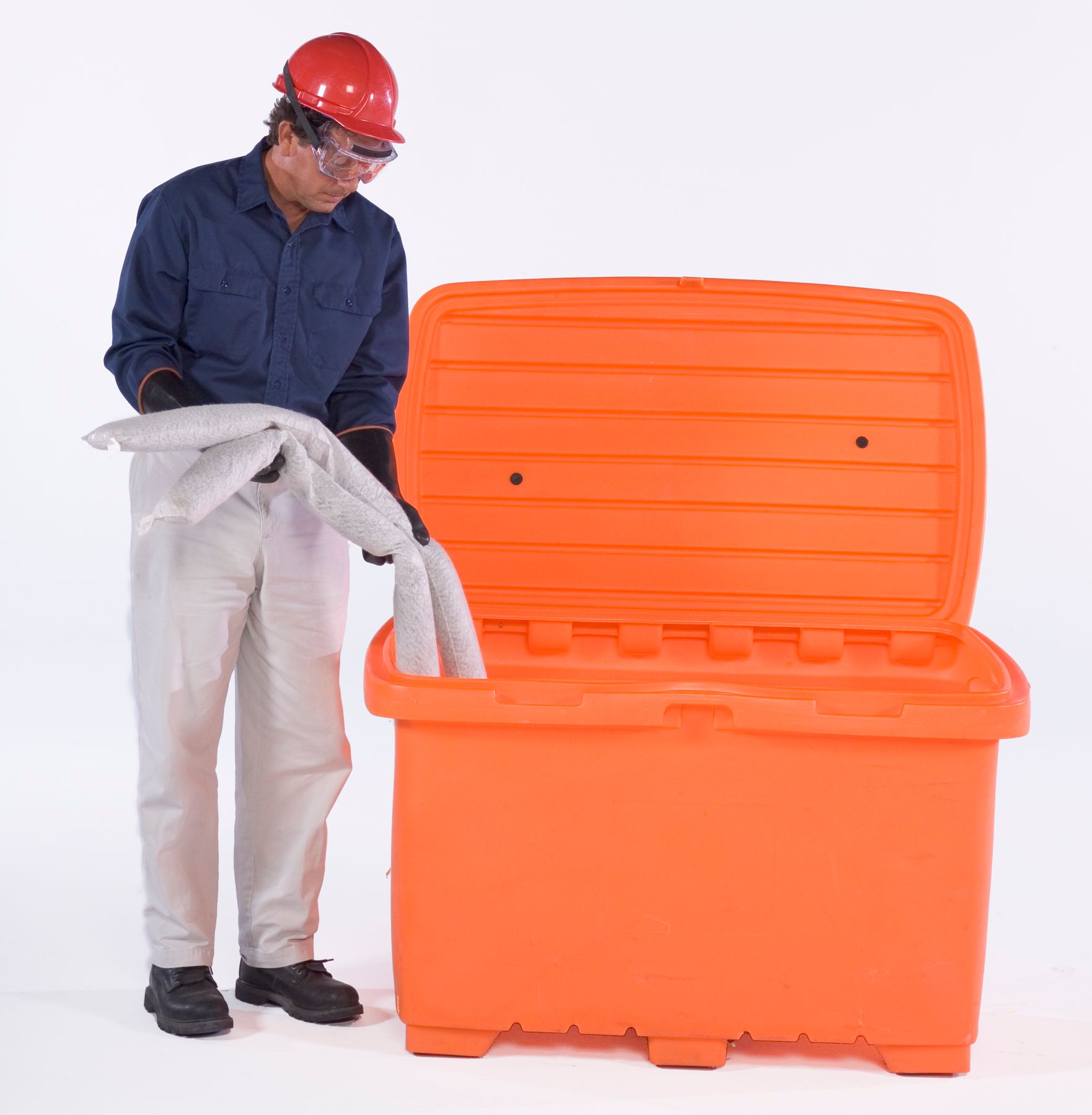 UltraTech International Utility Box 15 cubic foot capacity  no wheels Safety Orange Orange - 0861