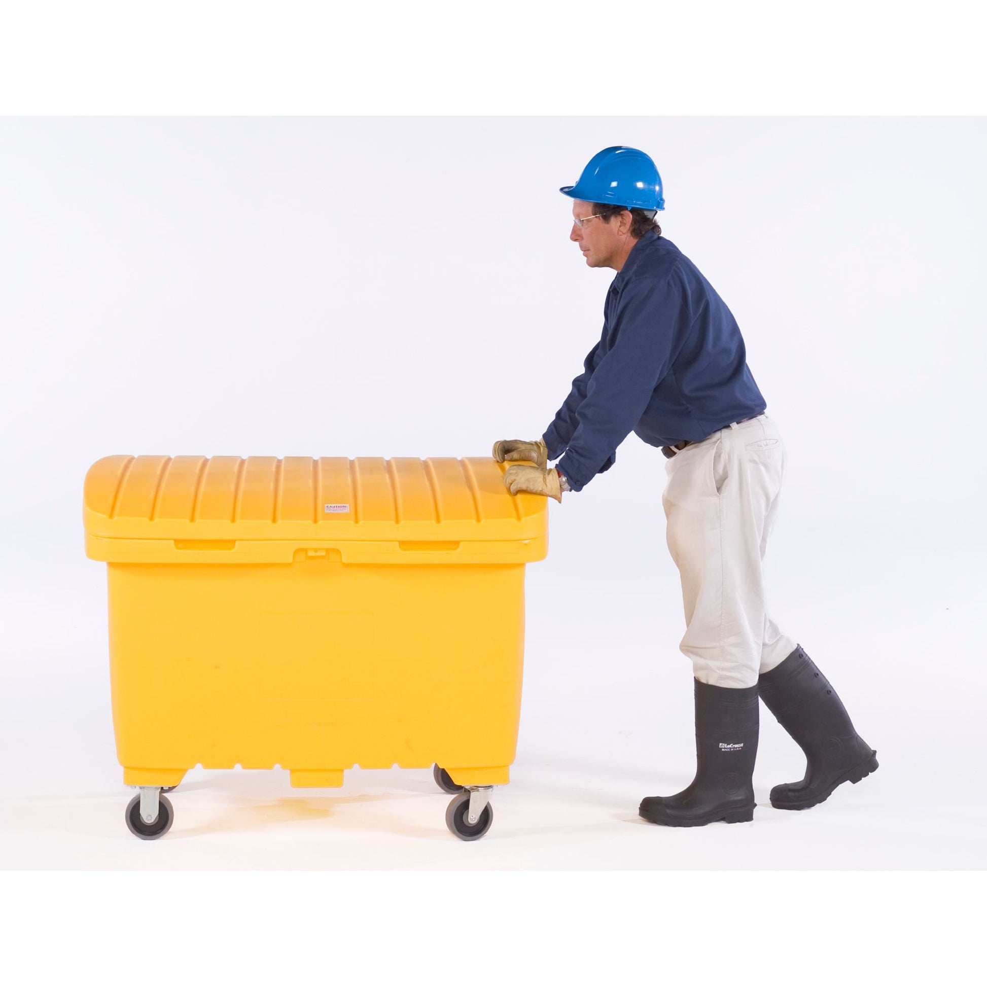 UltraTech International Utility Box 15 cubic foot capacity  5" hard wheels  Yellow Yellow - 0865