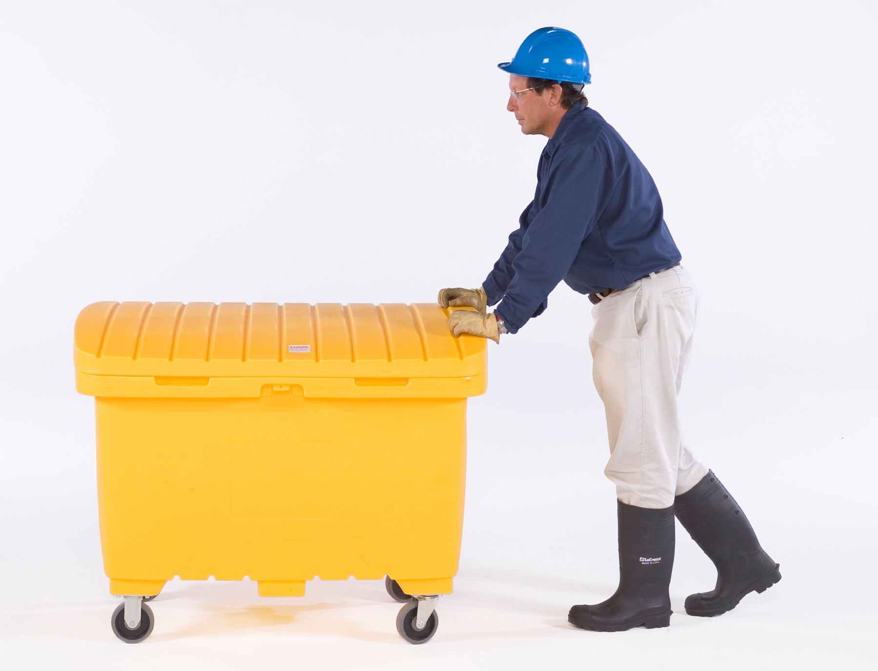 UltraTech International Utility Box 15 cubic foot capacity  5" hard wheels  Yellow Yellow - 0865