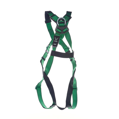 MSA V-FORM Harness w/Back D-Ring - Qwik-Fit Leg Straps Quick Connect Chest Buckle - Extra Small - 10207679