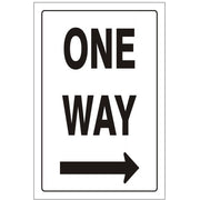 ONE WAY RIGHT ARROW - ONE WAY RIGHT ARROW, 24X18, Aluminum (.080) HIP Reflective